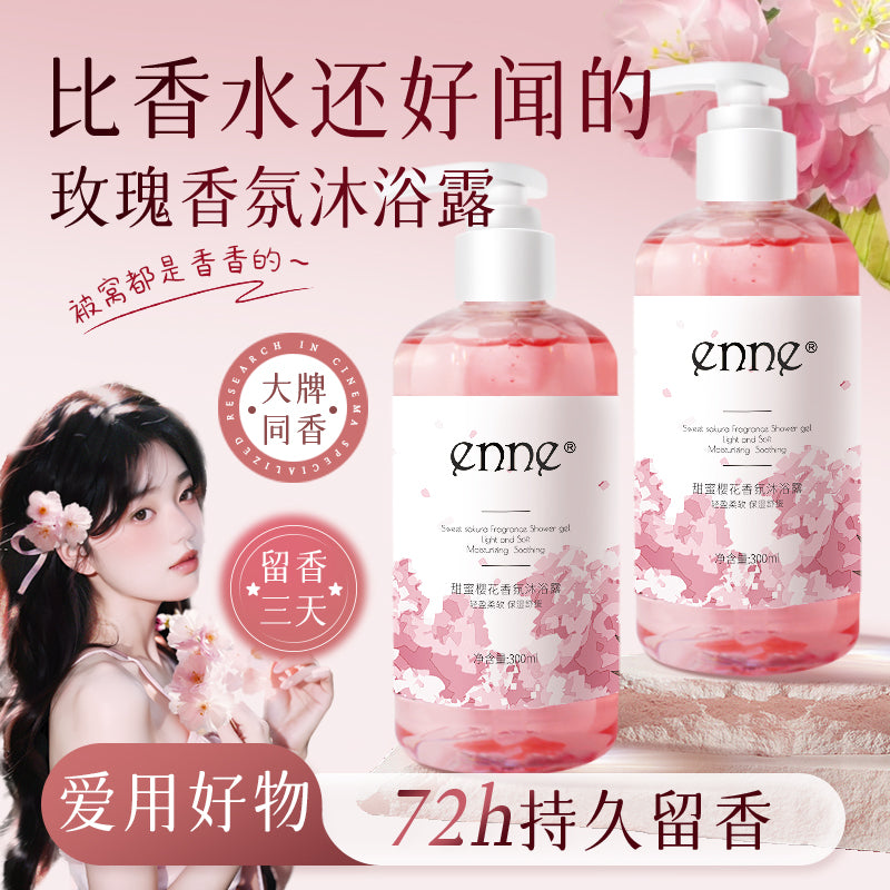 ENNE Sweet Cherry Blossom Scented Body Wash