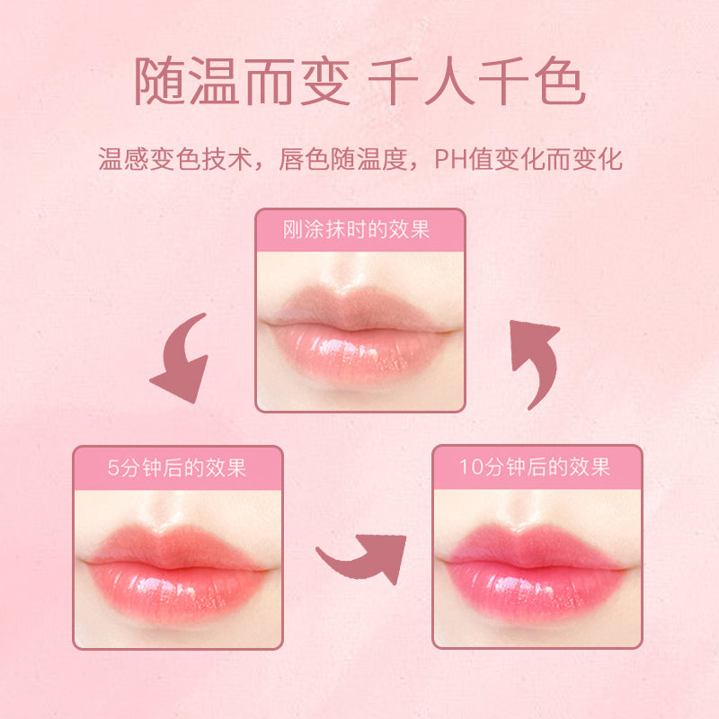 Fruity color-changing lipstick