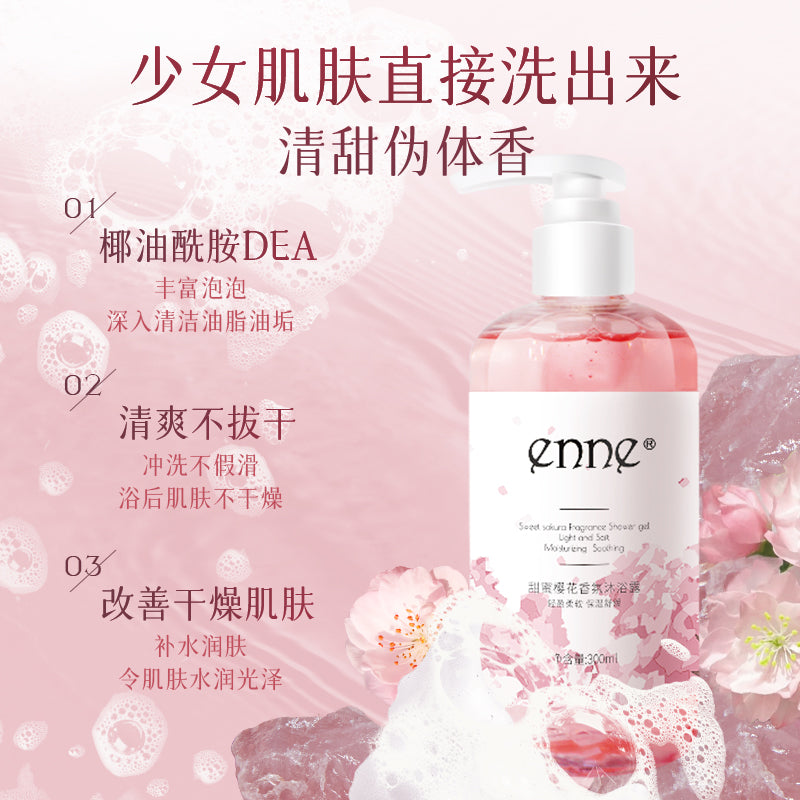 ENNE Sweet Cherry Blossom Scented Body Wash